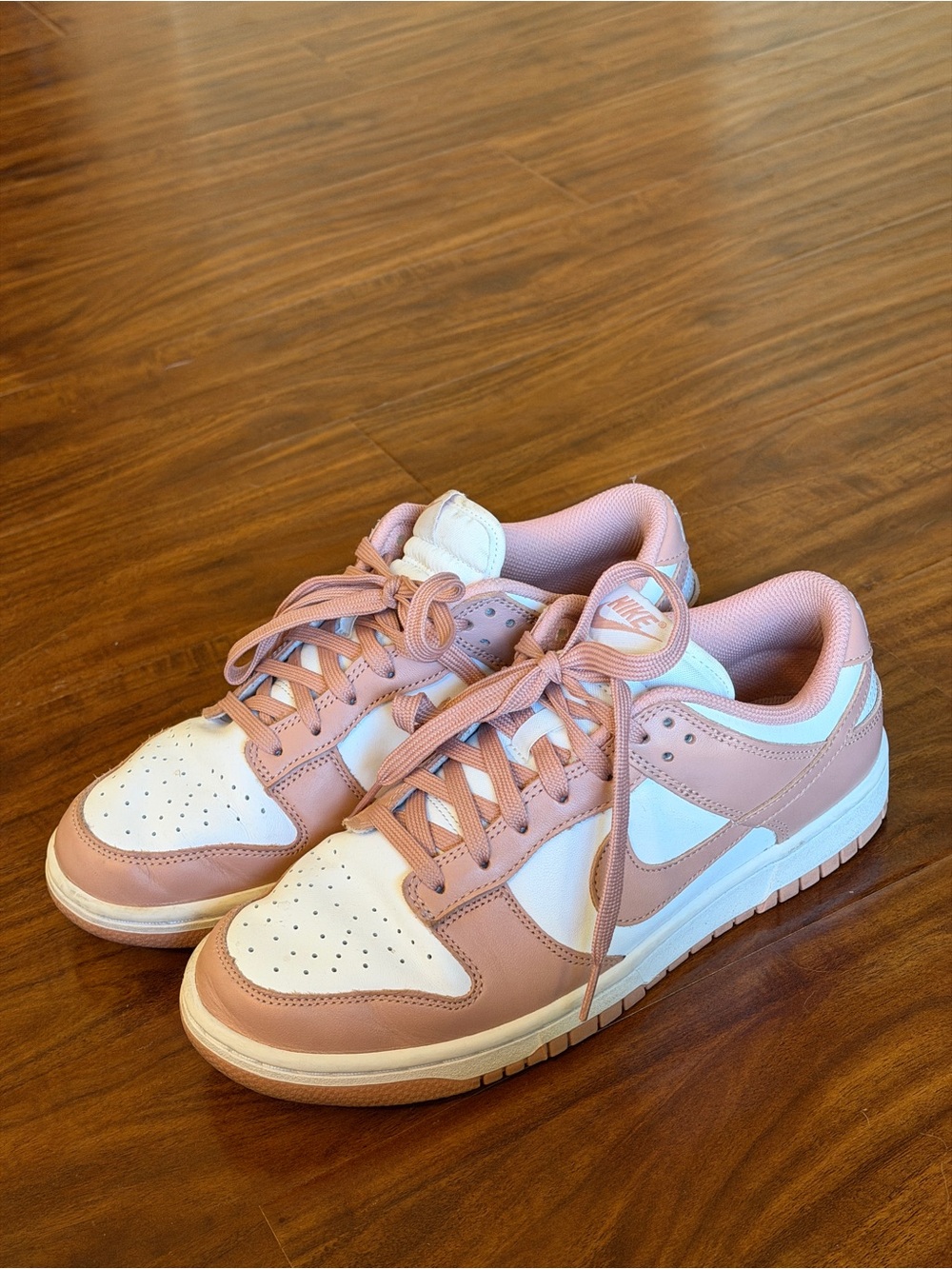 Nike Women’s Low-Top Athletic Sneakers in Pink and White